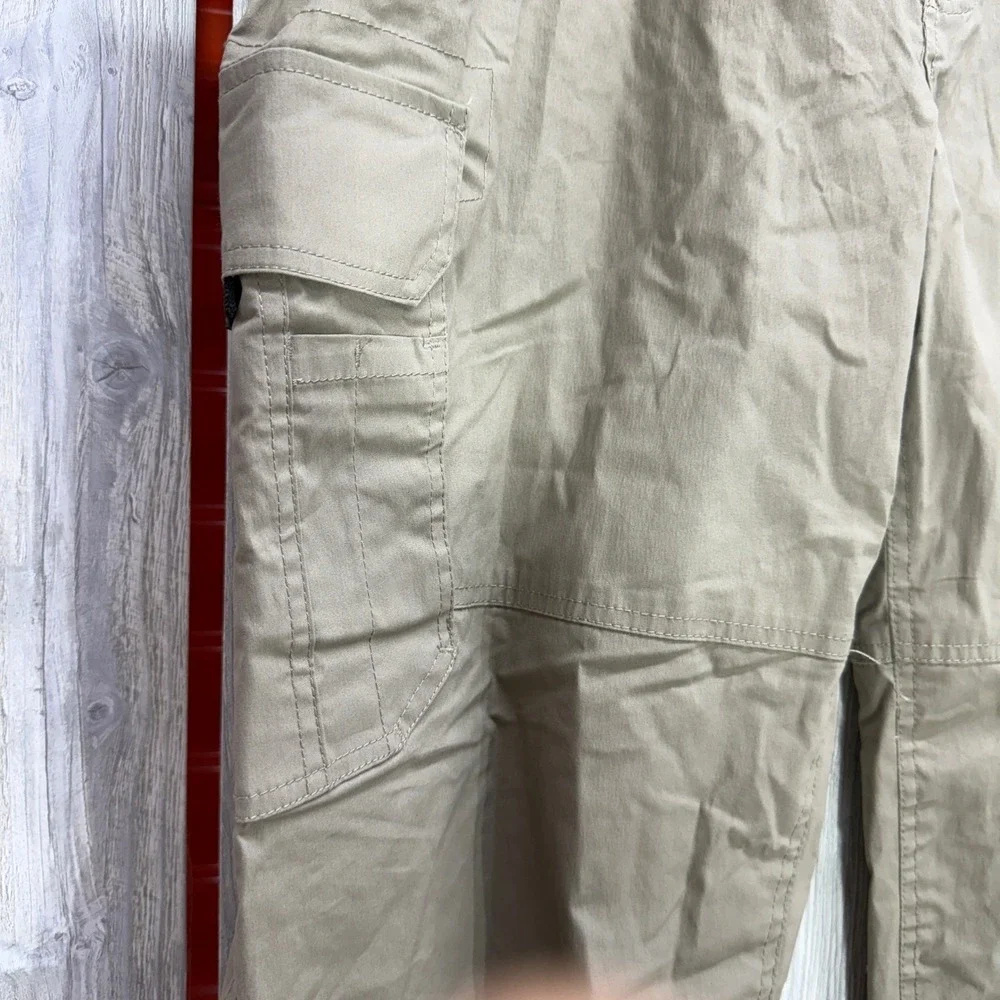 BC Clothing Mens Cargo Pants XL x 30 Khaki Tan Stretch Hiking Work Trousers